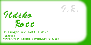 ildiko rott business card